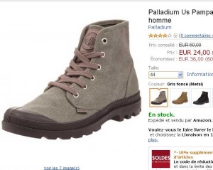 chaussures palladium