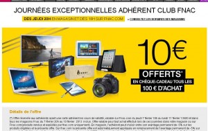 offre adherent fnac