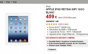 ipad 4 16go wifi