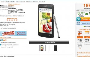 smartphone alcatel one touch scribe easy