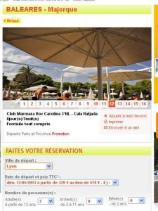 séjour roc carolina