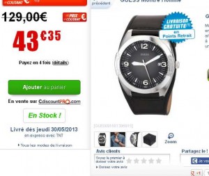 montre guess pas chere