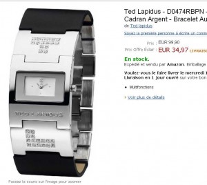 ted-lapidus-montre-femme montre ted lapîdus