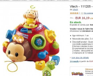 jouet vtech coccinelle des formes