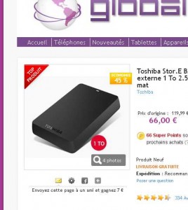 disque dur externe 1to