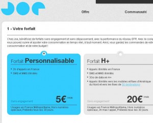 joemobile forfait