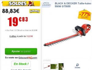 taille haie black et decker