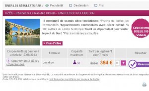 location gard pas chere