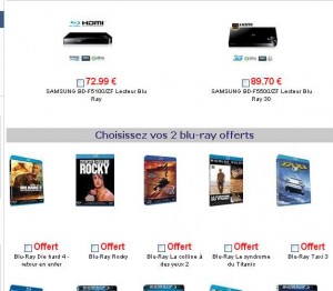 lecteur blu ray et films