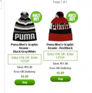 bonnets puma pas cher