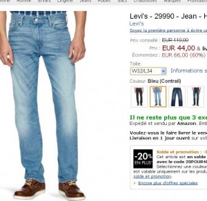 jeans levi's pour hommes