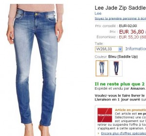 jeans lee pour femmes