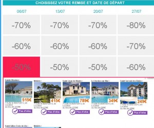 location de vacances en juillet