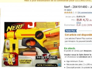 jouet nerf pistolet nite finder