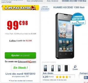 smartphone huawei y300