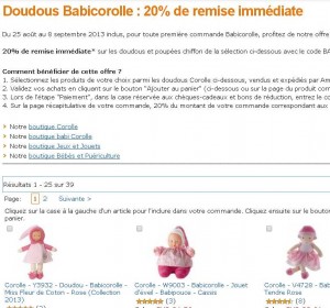doudou babycorolle