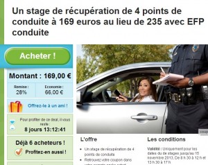 stage recuperation point du permis