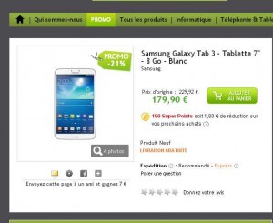 tablette galaxy tab3