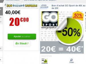 gosport bons d'achats