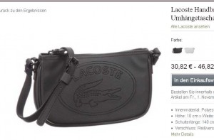 lacoste sac à main