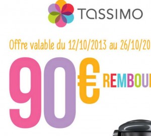 tassimo offre 90 euros