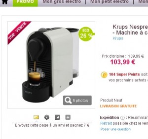 machine à café nesspresso