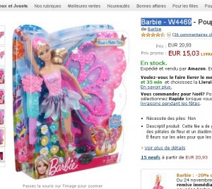 poupee barbie fee magique