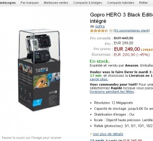 camera gopro hero3 black