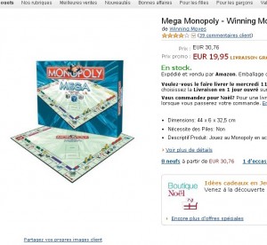 jeu de société mega monopoly