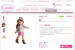 la meme poupée est vendu deux fois plus chere sur le site de corolle