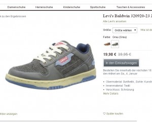 chaussures levi's