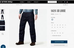 sur le site officiel ce meme jeans est à 76 euros 