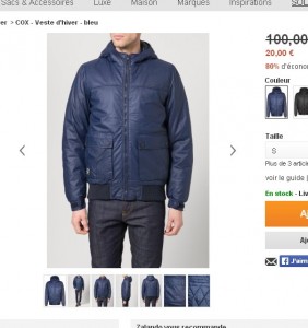 veste hiver pas cheres