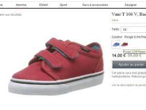 baskets vans pour bébé