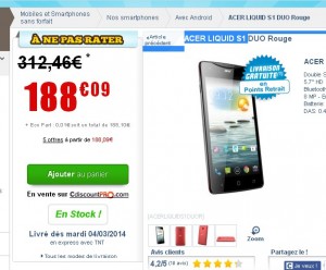 smartphone acer liquid s1