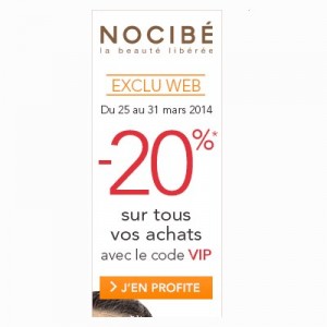 nocibe 20 pourcent