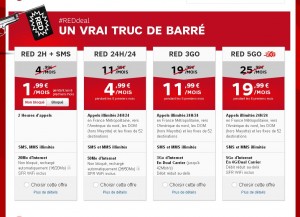 forfait red sans engagement