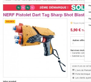 pistolet nerf