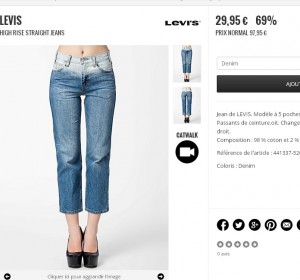 jeans levi's femmes
