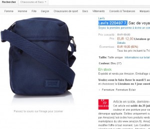 sacoche bandouliere levis