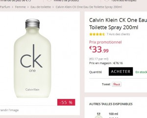 parfum ck one pas cher