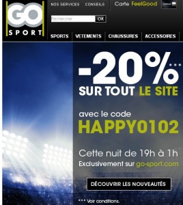 réduction go sport