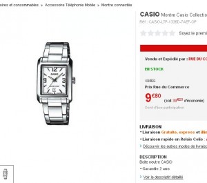 montre casio