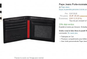 portefeuille cuir pepe jeans