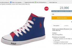 baskets toiles montantes ralph lauren