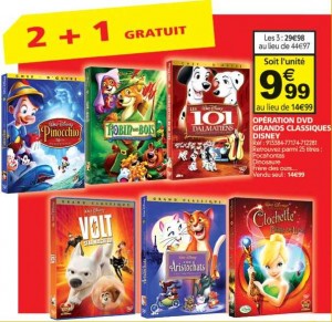 DVD Disney à moins de 10 euros