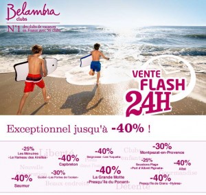 Belambra – vente flash