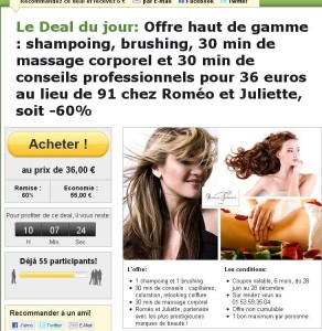 Shampoing , massage pour 36 euros seulement à Paris