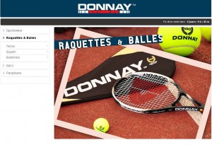 Donnay : raquettes , balles de tennis, badminton , squash en vente privée