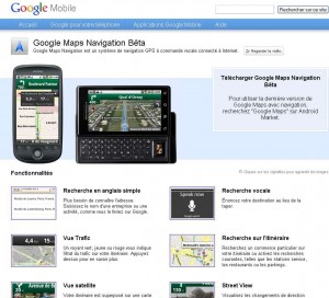 Smarthphone android : logiciel de navigation gps gratuit